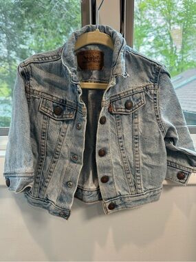 Vintage Levi’s Toddler Denim Jacket Light Wash 80s 90s Kids Trucker Coat